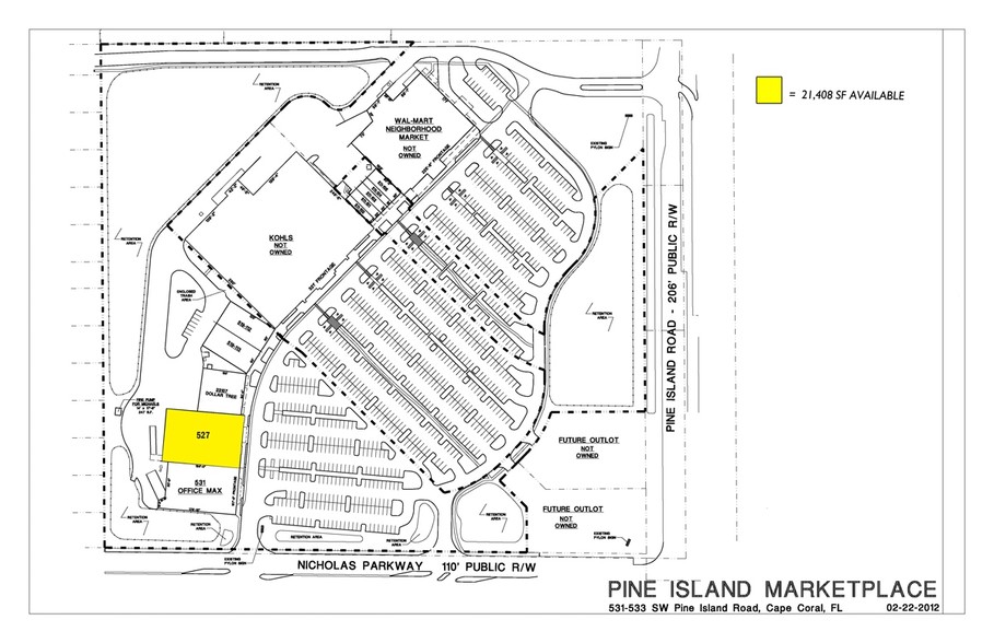 519-531 SW Pine Island Rd, Cape Coral, FL à vendre - Plan de site - Image 1 de 1