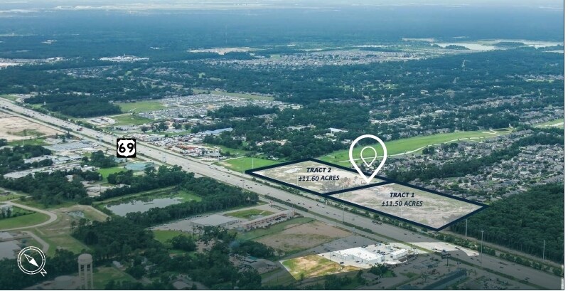 Hwy 59 & Auburn Fields Dr, Porter, TX for sale - Aerial - Image 3 of 4