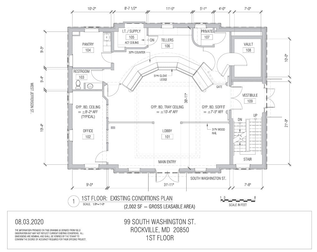 99 S Washington St, Rockville, MD for sale Floor Plan- Image 1 of 6