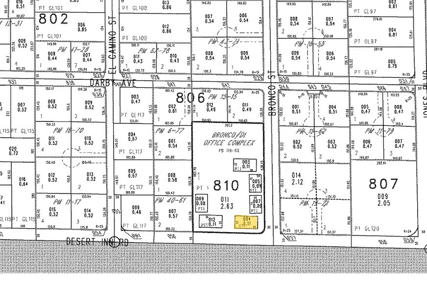 6206 W Desert Inn Rd, Las Vegas, NV for lease - Plat Map - Image 2 of 8