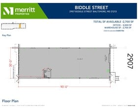 2901-2931 E Biddle St, Baltimore, MD for lease Floor Plan- Image 1 of 1