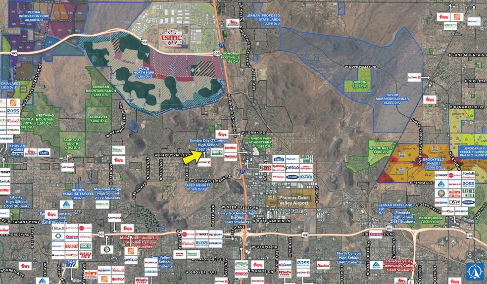 3780-3890 W Happy Valley Rd, Glendale, AZ à louer - Photo du bâtiment - Image 3 de 7