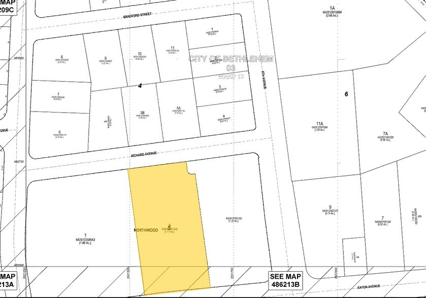 924 Eaton Ave, Bethlehem, PA for lease - Plat Map - Image 2 of 3