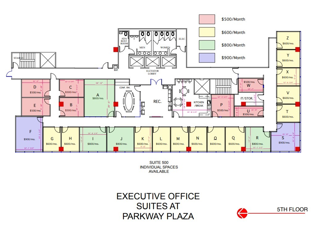 14110 N Dallas Pky, Dallas, TX à louer Plan d’étage- Image 1 de 1