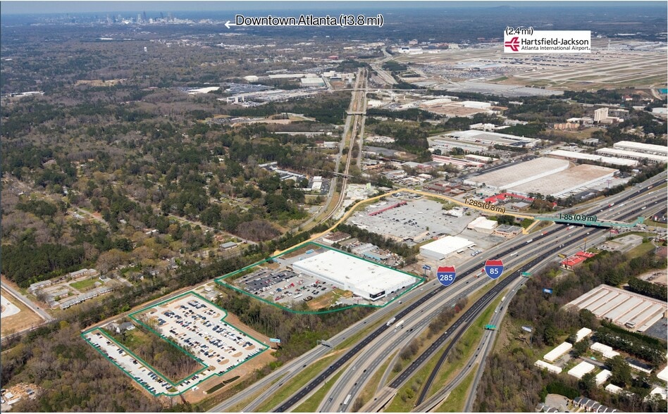 2856 Sullivan Rd, College Park, GA for lease - Aerial - Image 2 of 3