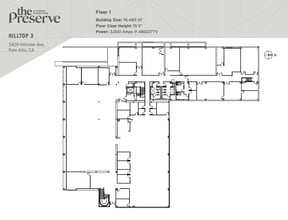 3425 Hillview Ave, Palo Alto, CA for lease Floor Plan- Image 1 of 3