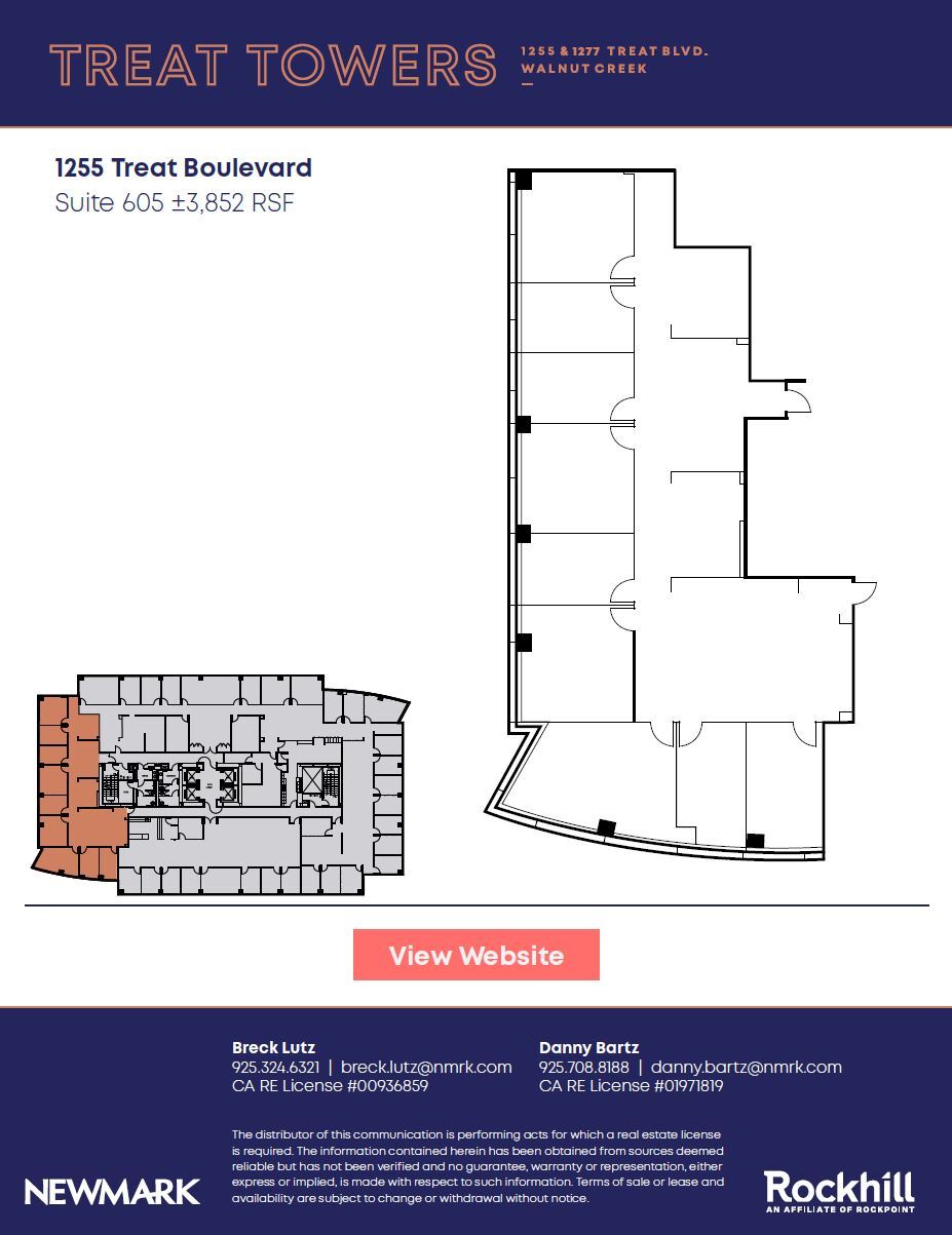 1255 Treat Blvd, Walnut Creek, CA for lease Floor Plan- Image 1 of 1