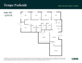 3920 S Rural Rd, Tempe, AZ for sale Floor Plan- Image 1 of 6