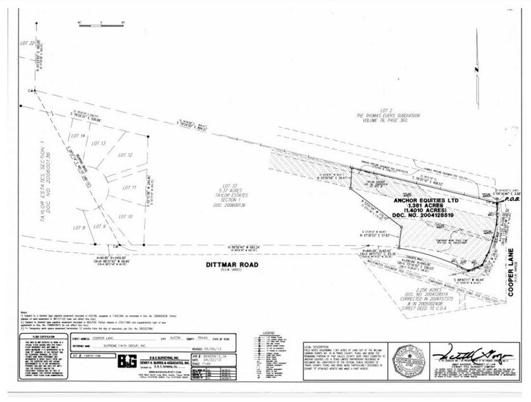 7804 Cooper Ln, Austin, TX à vendre - Plan cadastral - Image 2 de 26