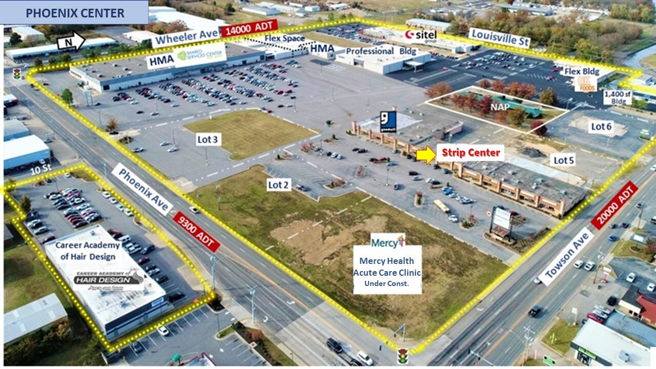 4600 Towson Ave, Fort Smith, AR for lease Aerial- Image 1 of 2