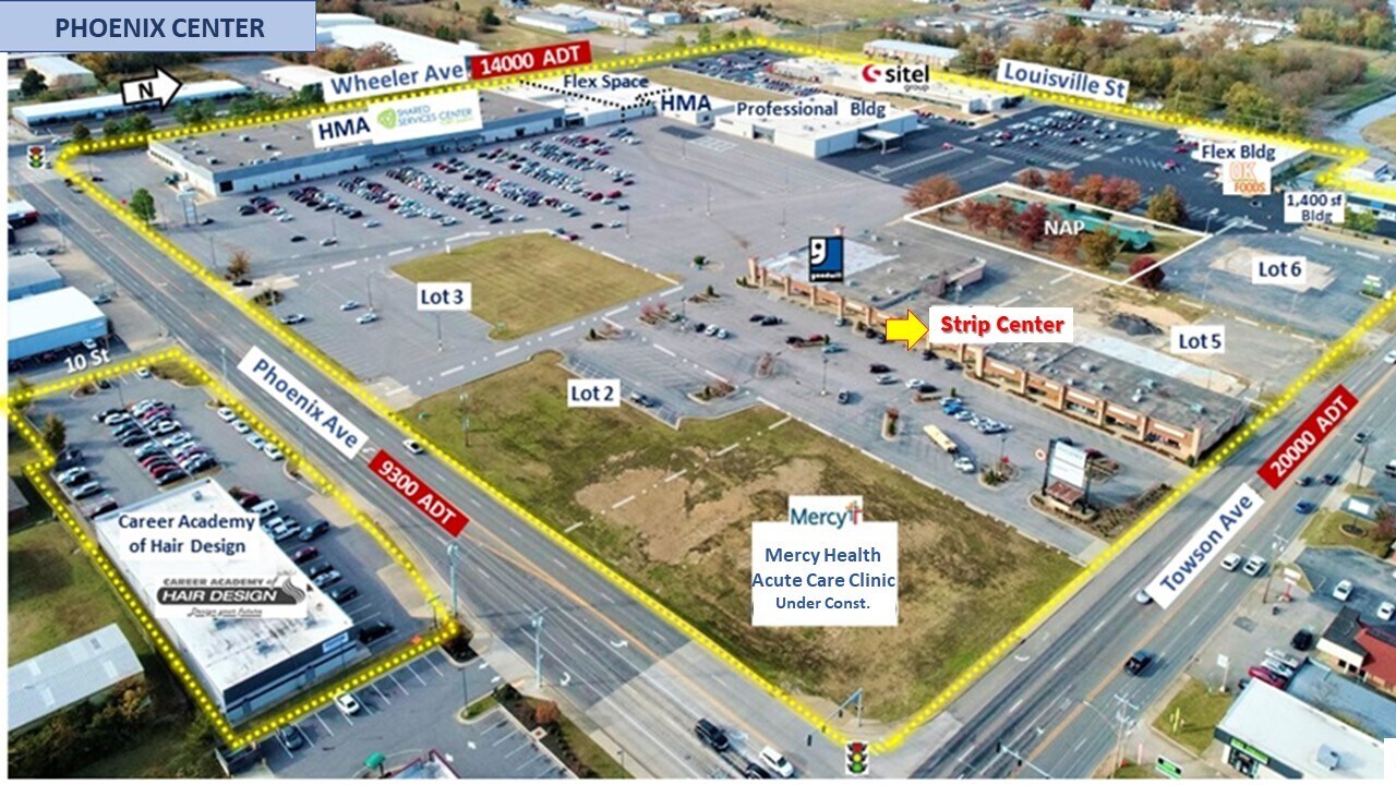 4600 Towson Ave, Fort Smith, AR à louer Aérien- Image 1 de 2