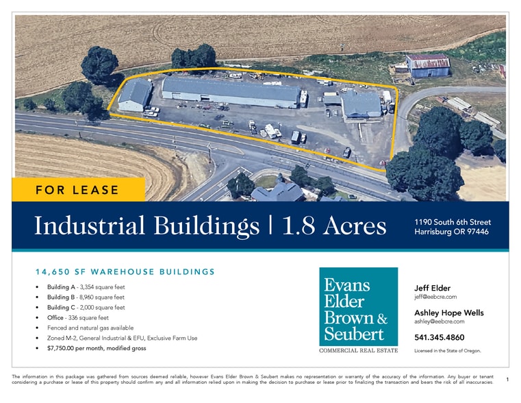 1190 S 6th St, Harrisburg, OR for lease - Building Photo - Image 2 of 3