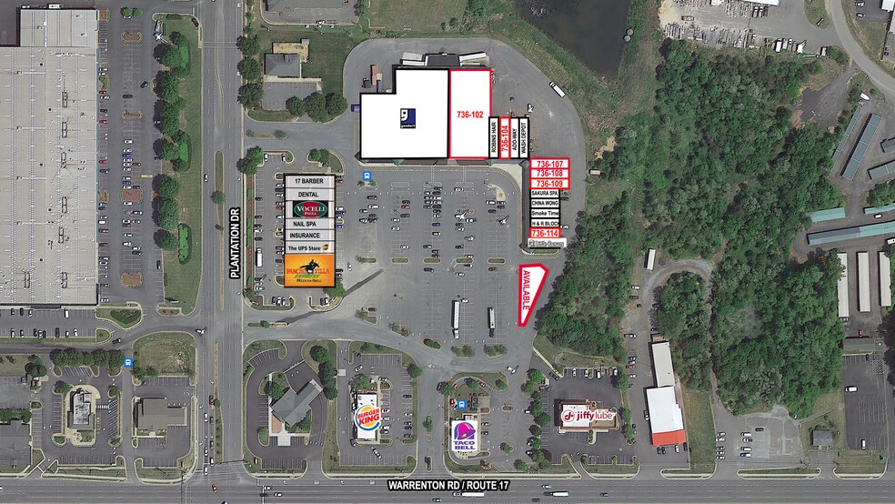 736 Warrenton Rd, Fredericksburg, VA à louer - Plan de site - Image 2 de 2