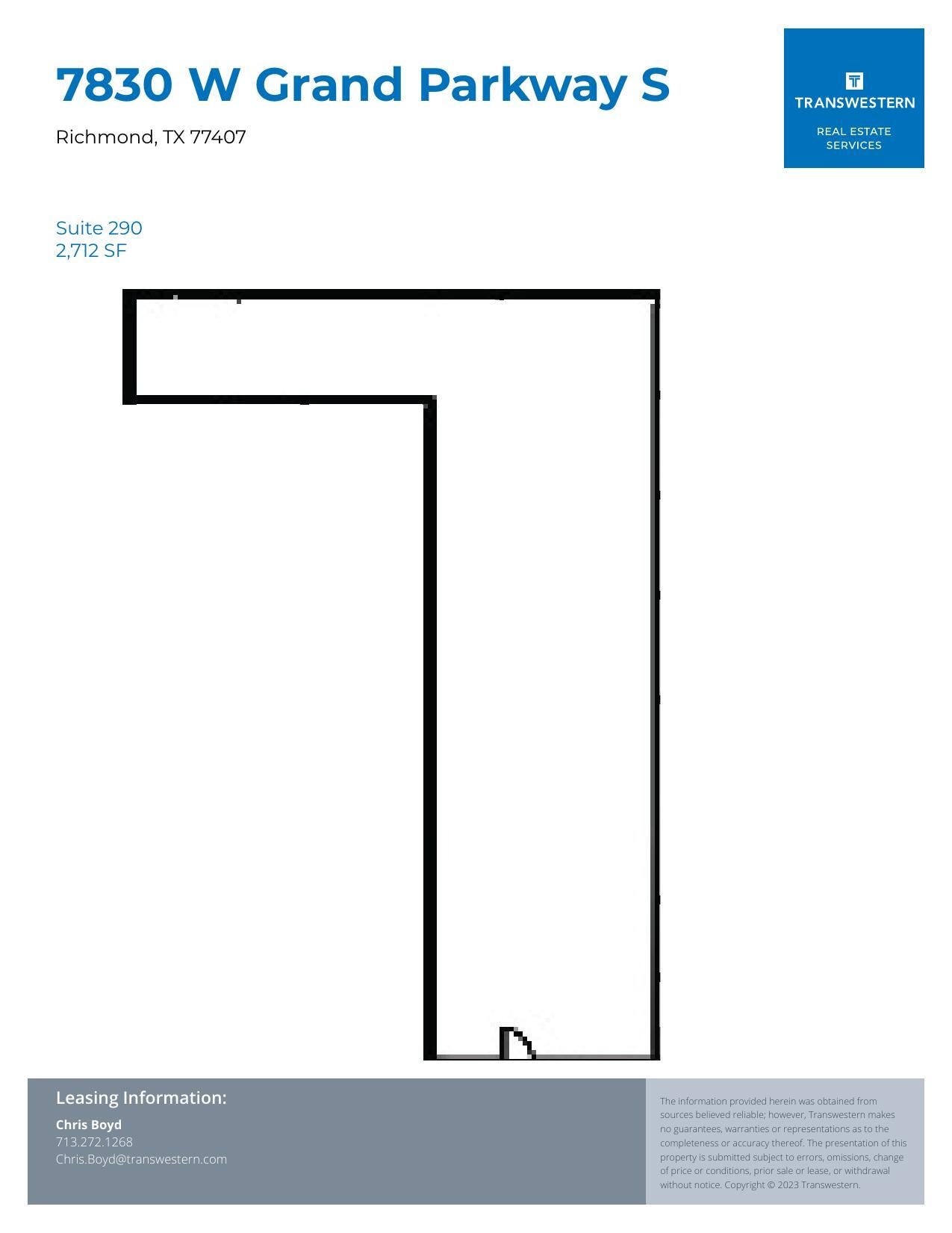 7830 W Grand Pky S, Richmond, TX for lease Floor Plan- Image 1 of 1