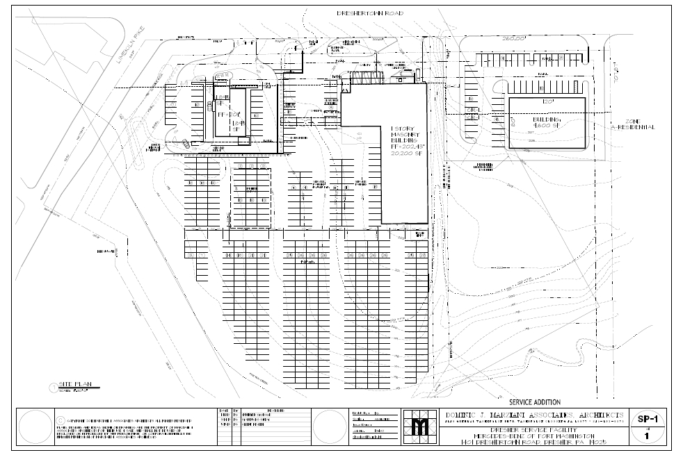 1405 Dreshertown Rd, Dresher, PA for sale Site Plan- Image 1 of 2