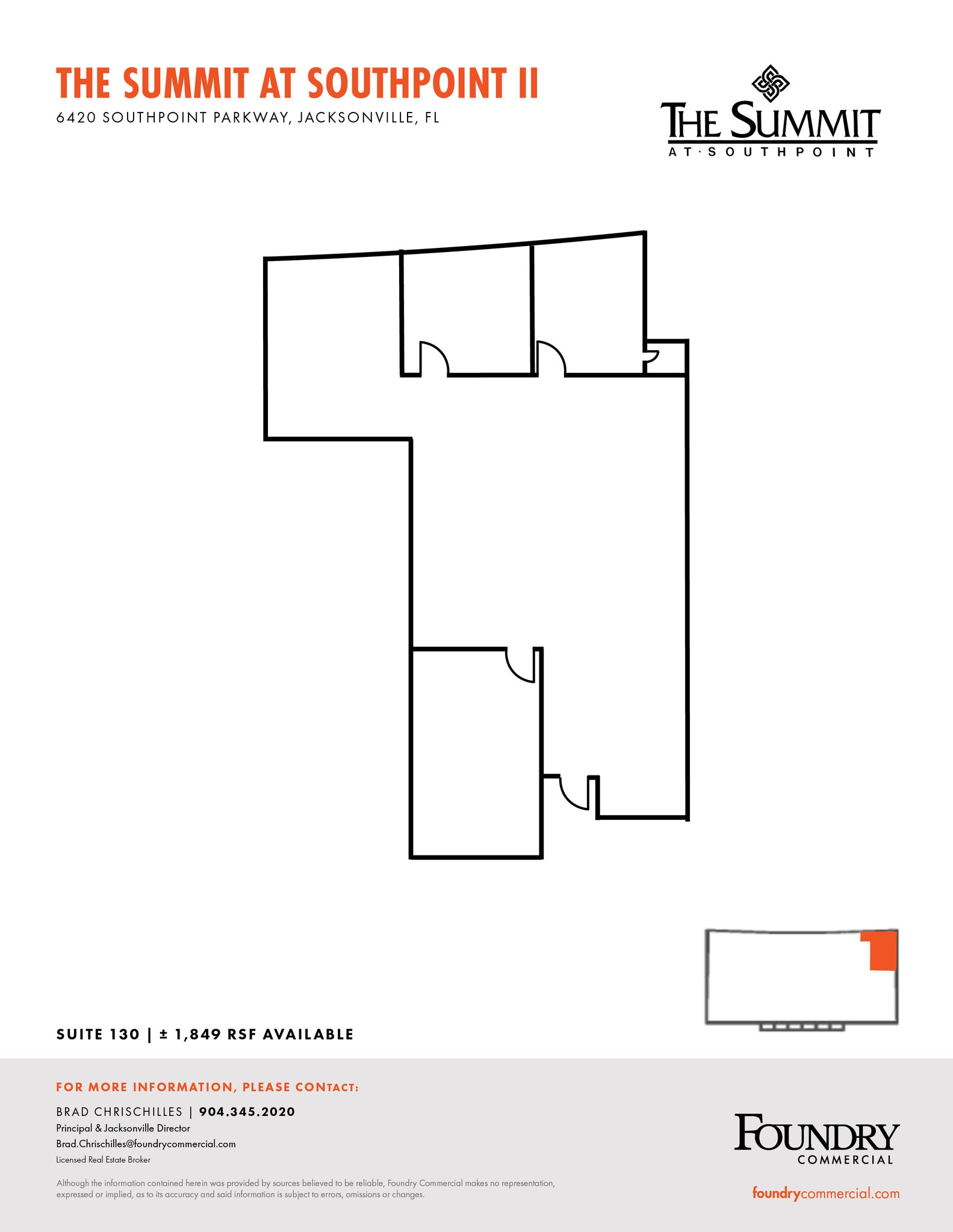 6420 Southpoint Pky, Jacksonville, FL à louer Plan d’étage- Image 1 de 1