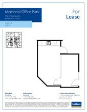 710 N Post Oak Rd, Houston, TX à louer Plan d’étage- Image 1 de 1