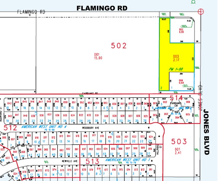 4155 S Jones Blvd, Las Vegas, NV à vendre - Plan cadastral - Image 2 de 7