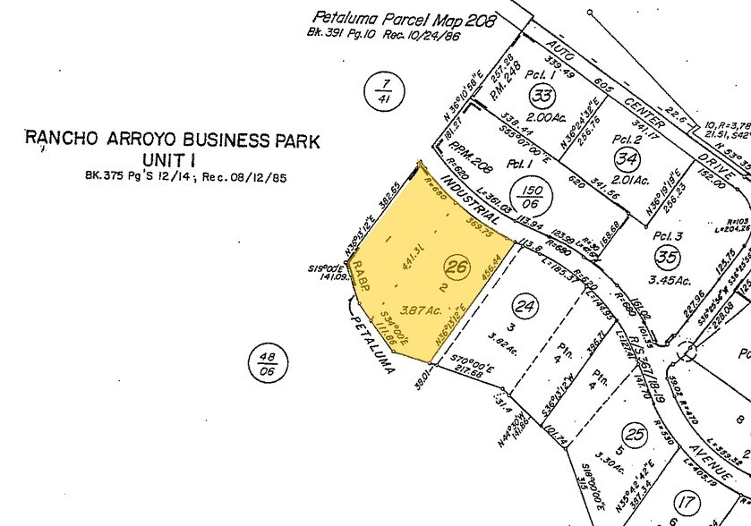 1129 Industrial Ave, Petaluma, CA à vendre - Plan cadastral - Image 2 de 27
