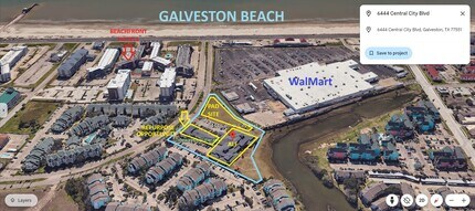 6444 Central City Blvd, Galveston, TX - AÉRIEN  Vue de la carte