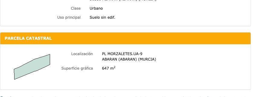Land in Abarán, Murcia for sale Site Plan- Image 1 of 2