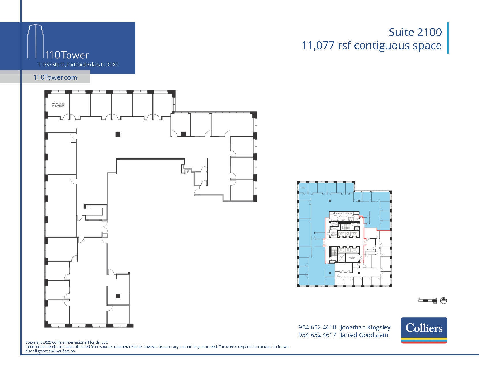 110 SE 6th St, Fort Lauderdale, FL for lease Floor Plan- Image 1 of 2