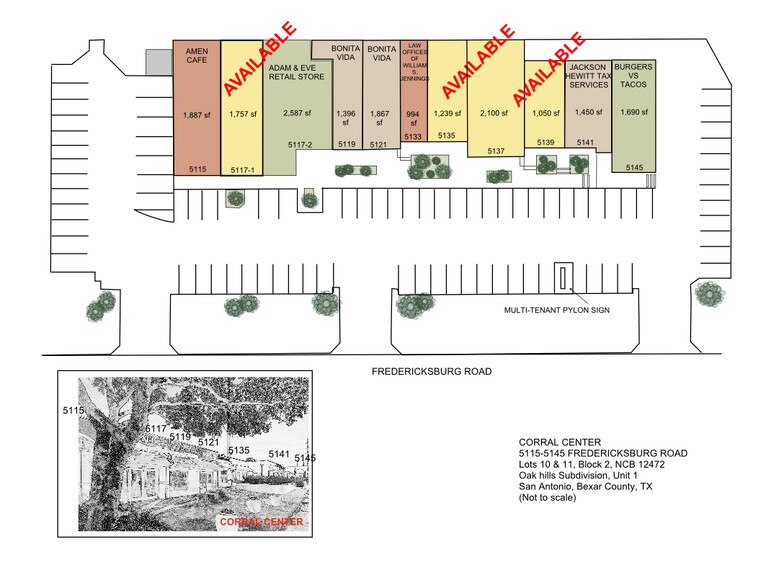 5115-5145 Fredericksburg Rd, San Antonio, TX for lease - Site Plan - Image 2 of 7