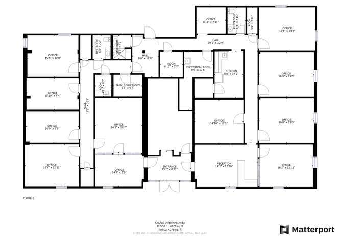 100 E Parrish St, Durham, NC 27701 - Unité 150 - - Plan d’étage - Image 1 of 1