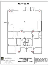 4003 Greenbriar Dr, Stafford, TX à louer Plan d’étage- Image 1 de 1