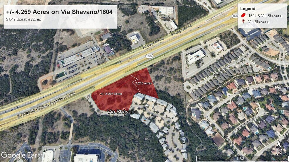 Loop 1604 & Via Shavano, San Antonio, TX à vendre - Aérien - Image 2 de 2