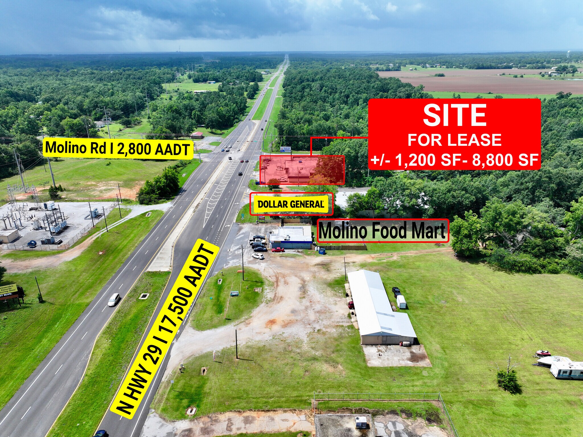 6505-6509 Highway 29, Molino, FL à vendre Photo du bâtiment- Image 1 de 1