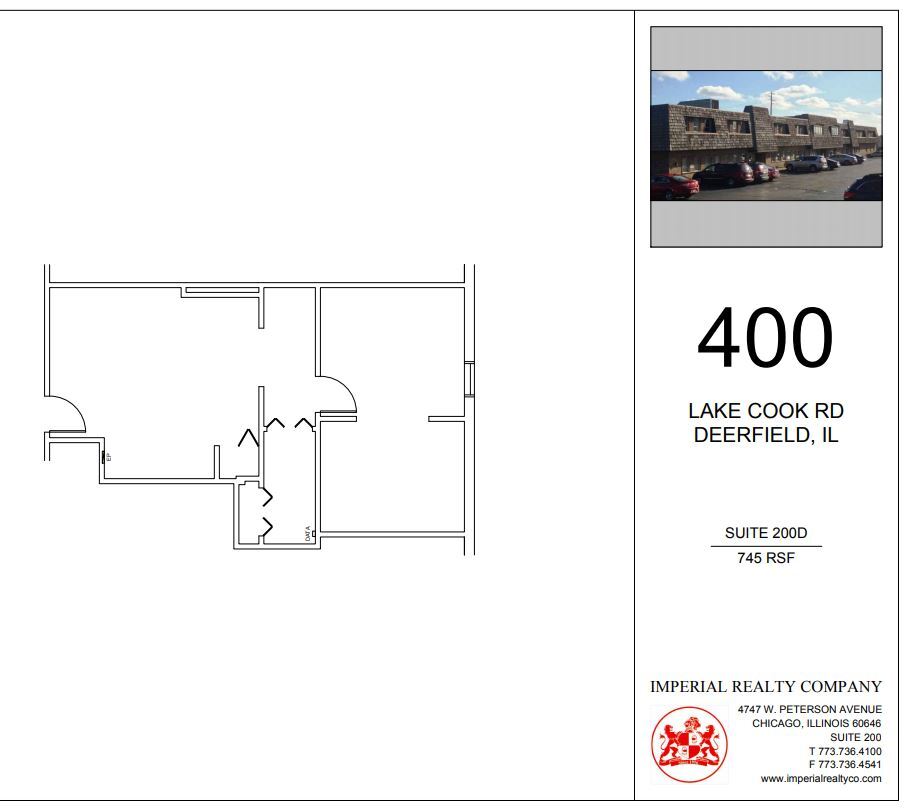 400 Lake Cook Rd, Deerfield, IL for lease Floor Plan- Image 1 of 3