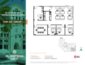 95 Merrick Way, Coral Gables, FL à louer Plan de site- Image 1 de 1