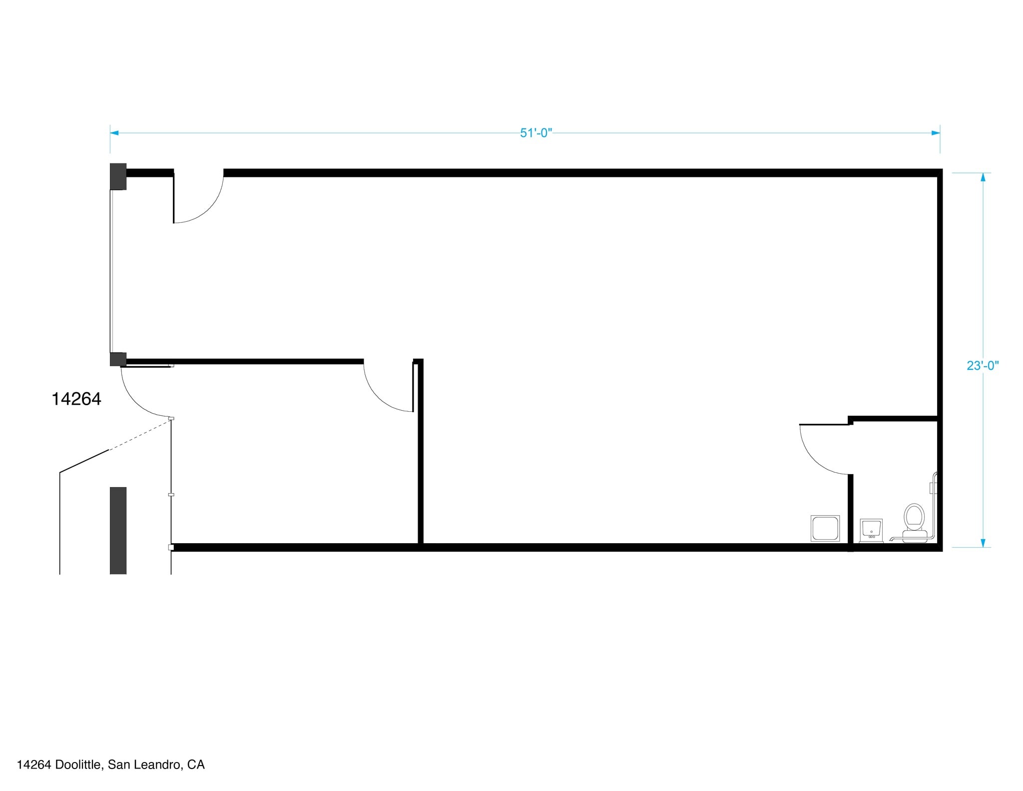 14256-14280 Doolittle Dr, San Leandro, CA à louer Plan de site- Image 1 de 2