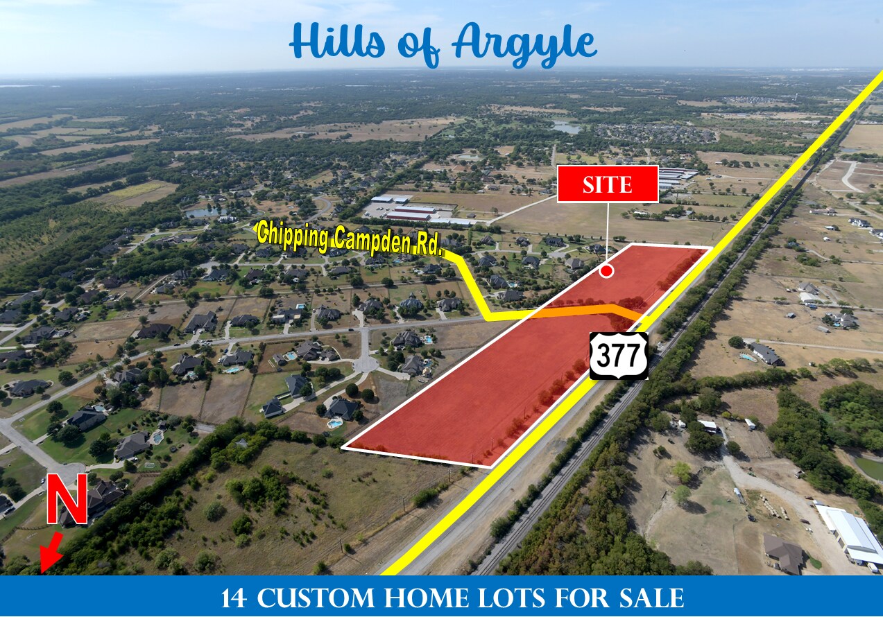 Highway 377 & Chipping Campden Rd, Argyle, TX à vendre Photo du bâtiment- Image 1 de 2