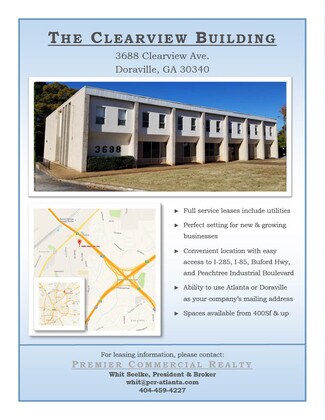 Plus de détails pour 3688 Clearview Ave, Doraville, GA - Bureau à louer