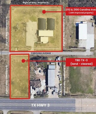 Plus de détails pour 2100 & 2112 Carolina Ave, League City, TX - Industriel à vendre