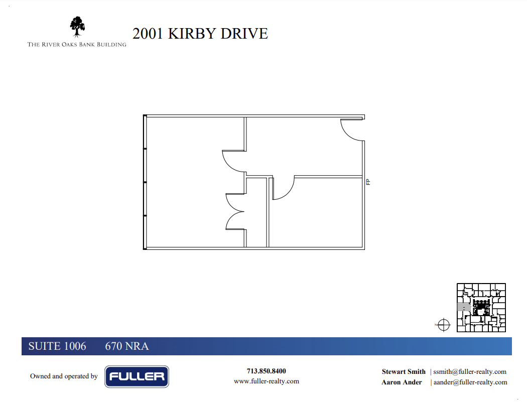 2001 Kirby Dr, Houston, TX à louer Plan d  tage- Image 1 de 1