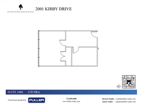 2001 Kirby Dr, Houston, TX à louer Plan d  tage- Image 1 de 1