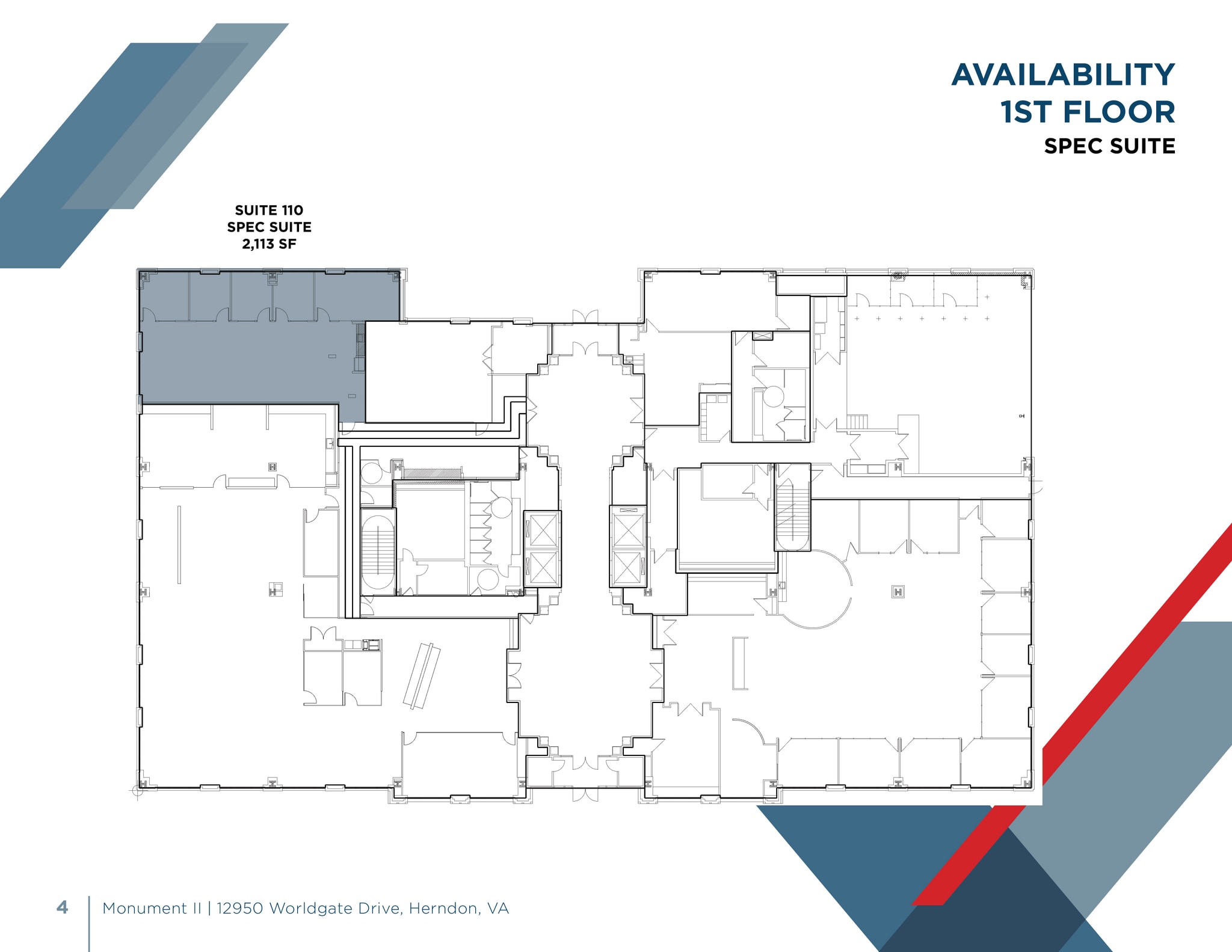 12950 Worldgate Dr, Herndon, VA à louer Plan d’étage- Image 1 de 1