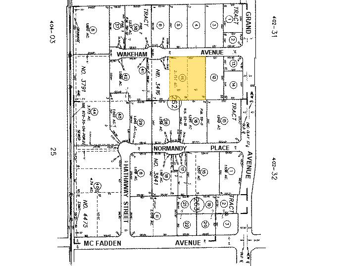 1300 E Wakeham Ave, Santa Ana, CA à louer - Plan cadastral - Image 3 de 4