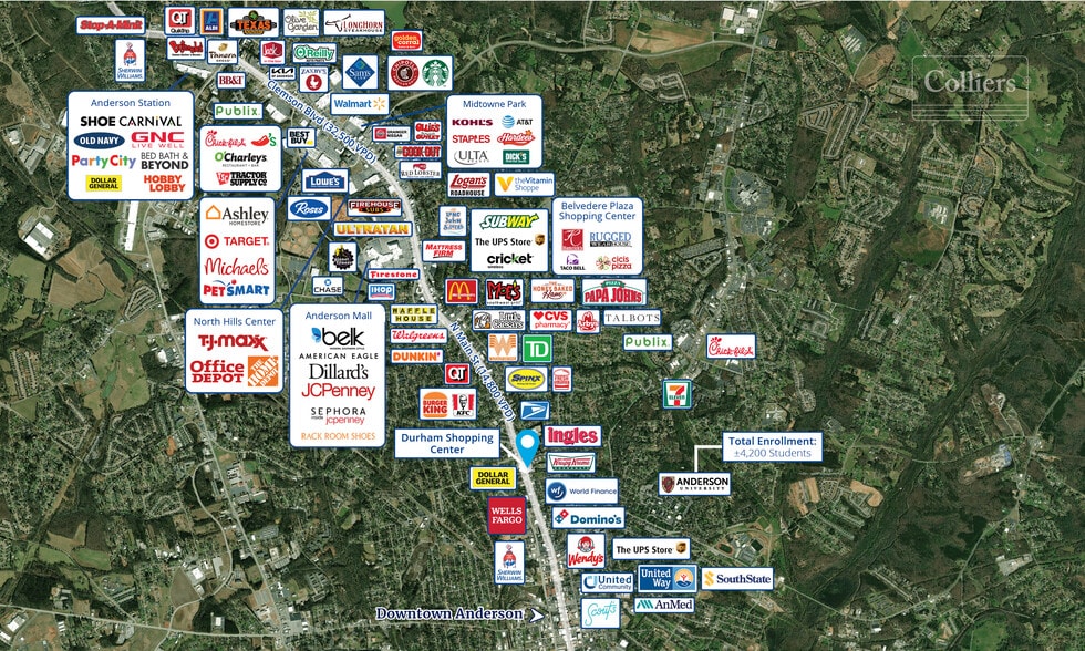 1626-1638 N Main St, Anderson, SC for lease - Building Photo - Image 2 of 5