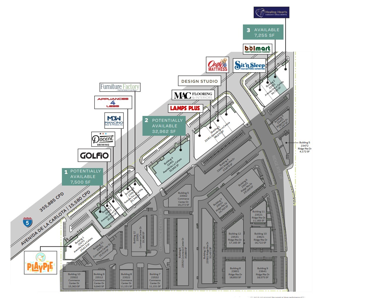 23461 Ridge Route Dr, Laguna Hills, CA for lease Site Plan- Image 1 of 1
