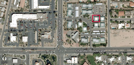 908 W Chandler Blvd, Chandler, AZ - aerial  map view