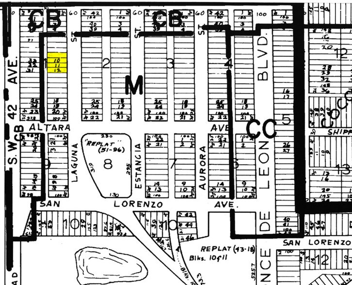 4070-4090 Laguna St, Coral Gables, FL à vendre - Plan cadastral - Image 2 de 59