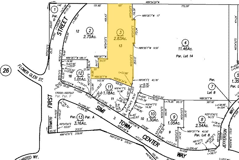 1161-1181 Simi Town Center Way, Simi Valley, CA à louer - Plan cadastral - Image 2 de 7