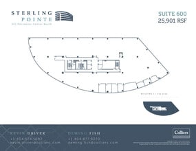 301 Perimeter Ctr N, Atlanta, GA à louer Plan d’étage- Image 1 de 1