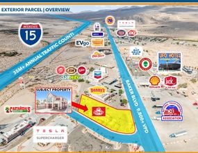 72431 Baker Blvd, Baker, CA - Aerial  map view
