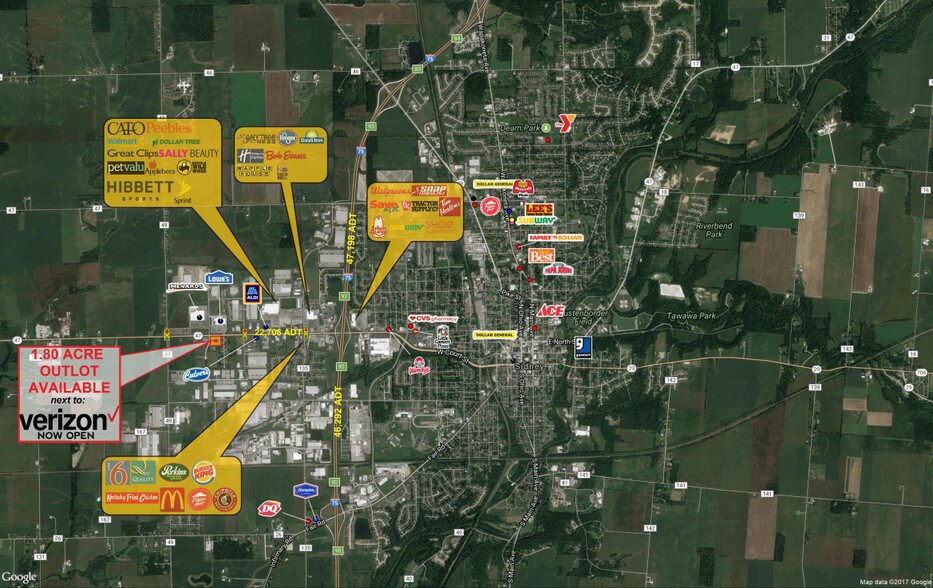 Michigan St, Sidney, OH à louer - Aérien - Image 2 de 3