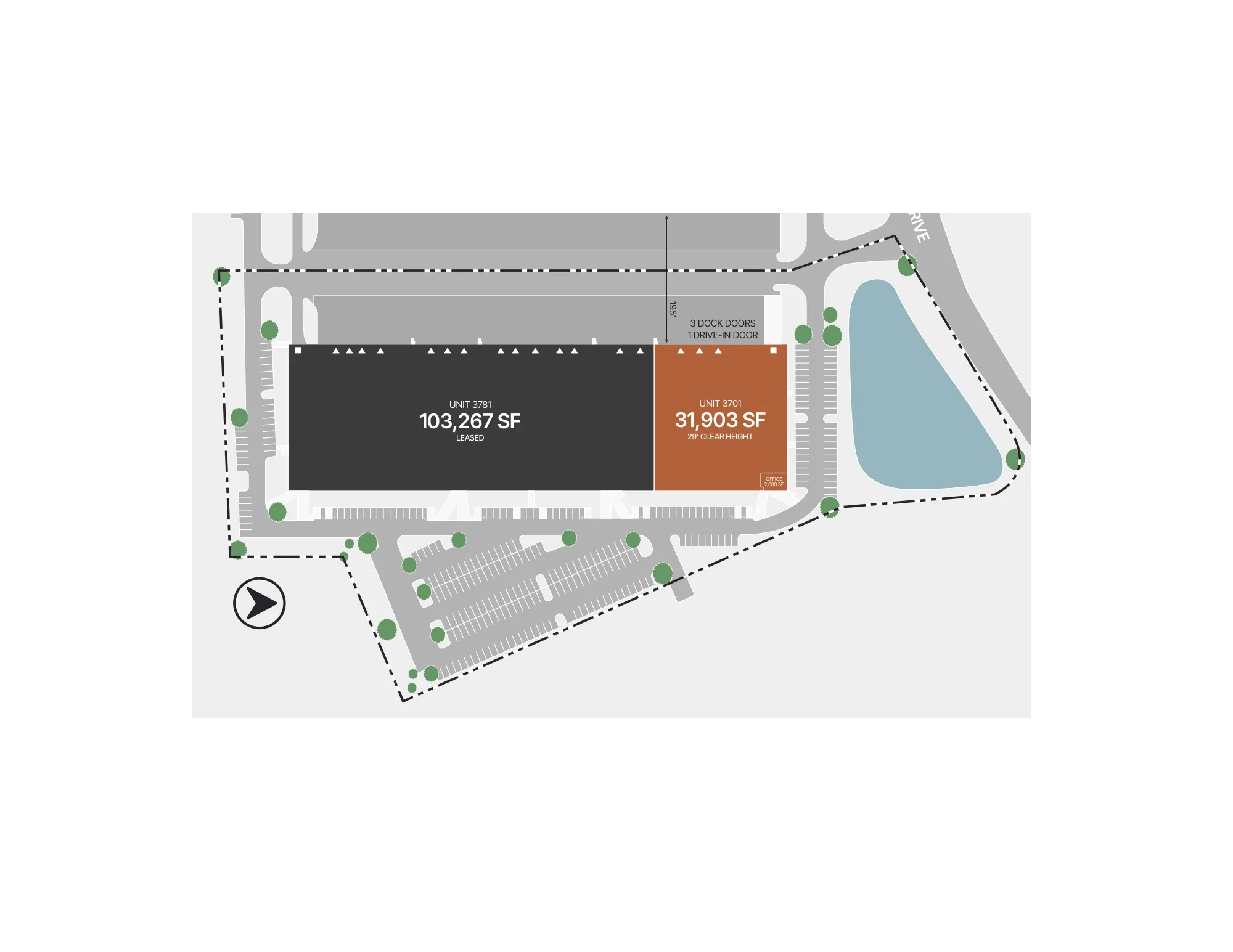 3540-3630 Amhurst Pky, Waukegan, IL à louer Plan de site- Image 1 de 1